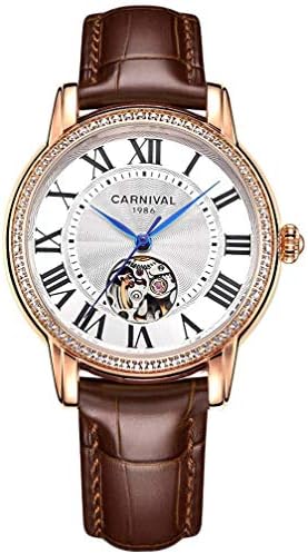 CARNIVAL 自動巻き腕時計 CARNIVAL 機械式腕時計 自動巻き メンズ サファイアクリスタル